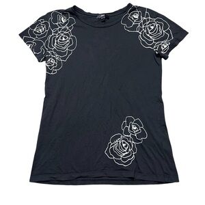Diesel Vintage 2000s Minimalist Rose Print Tee
